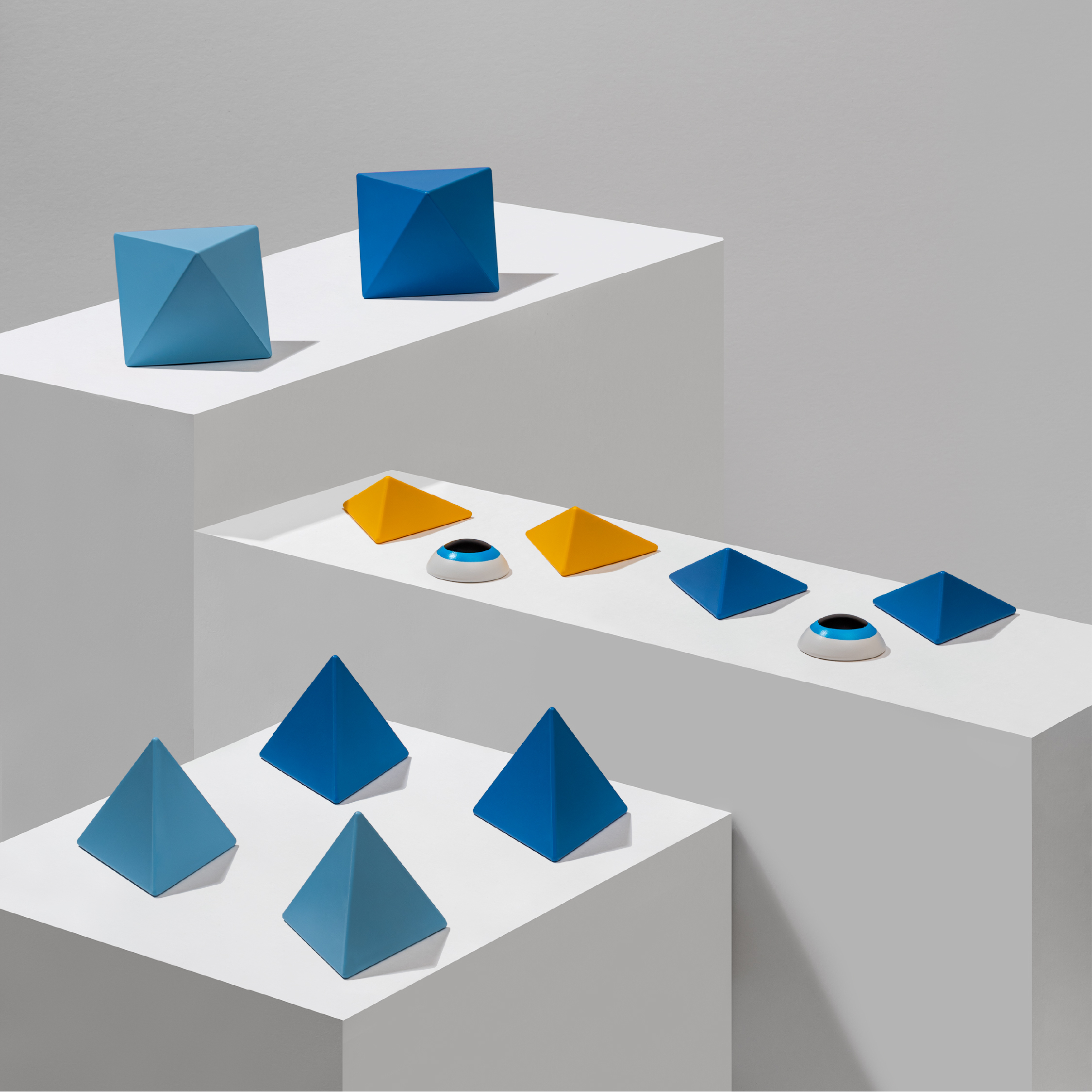 Trido 磁力積木 初階組 12PCS - 仲夏晴空(Sky)