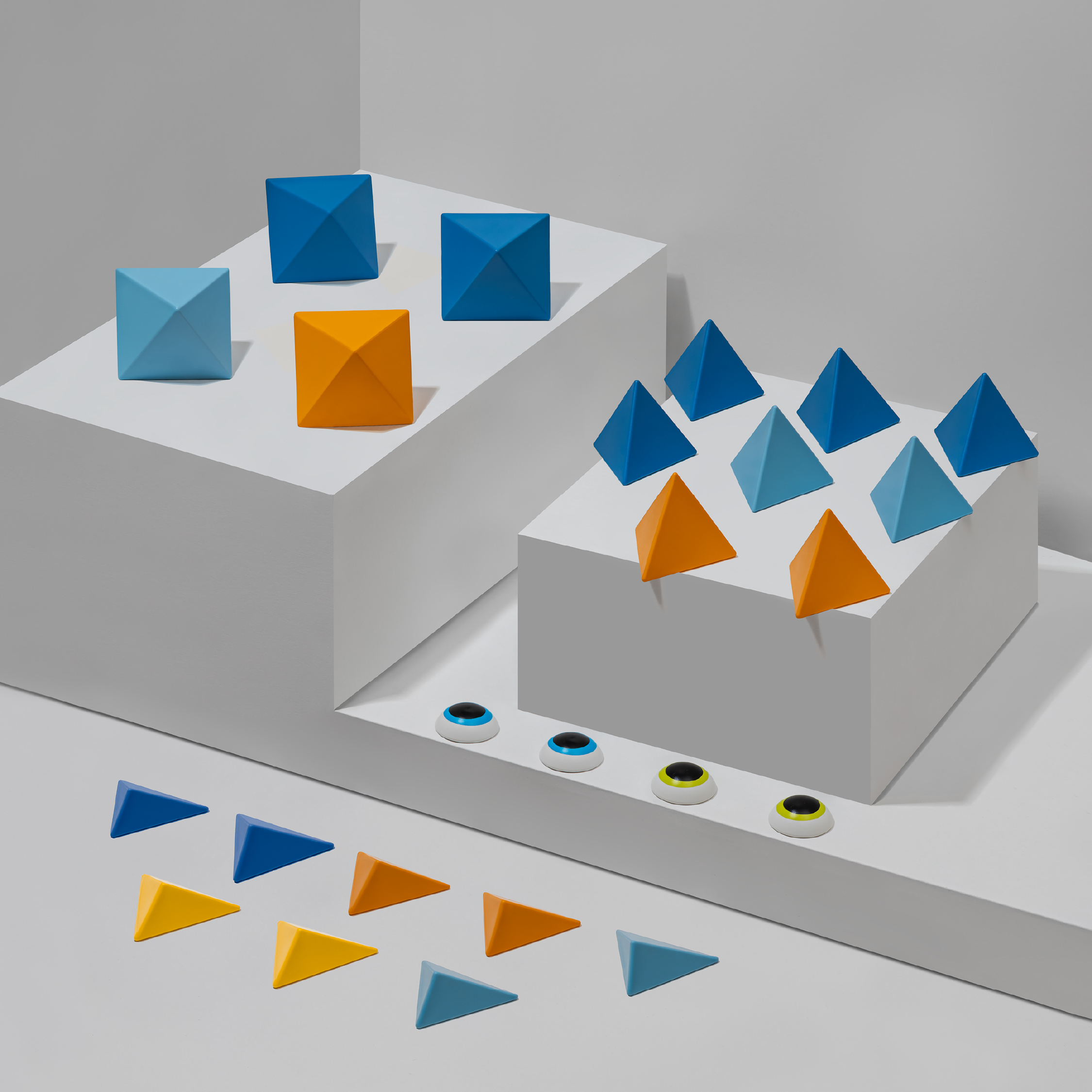 Trido 磁力積木 進階組 24PCS - 仲夏晴空(Sky)