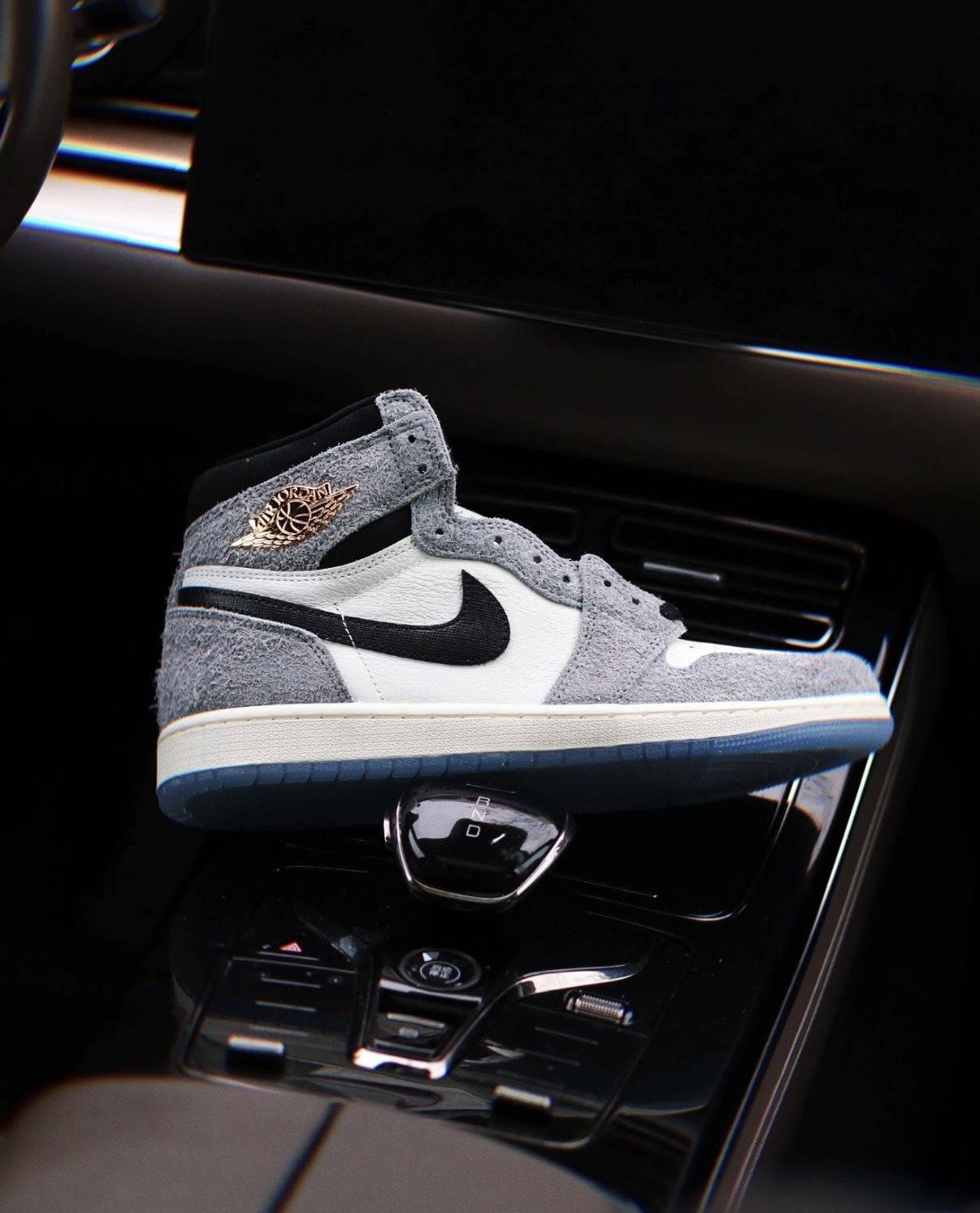 男鞋 NIKE AIR JORDAN 1 RETRO HIGH OG 'All-Star' 黑白灰 冰底 麂皮 皮革 星星 高筒 休閒鞋【DZ5485-003】AJ1