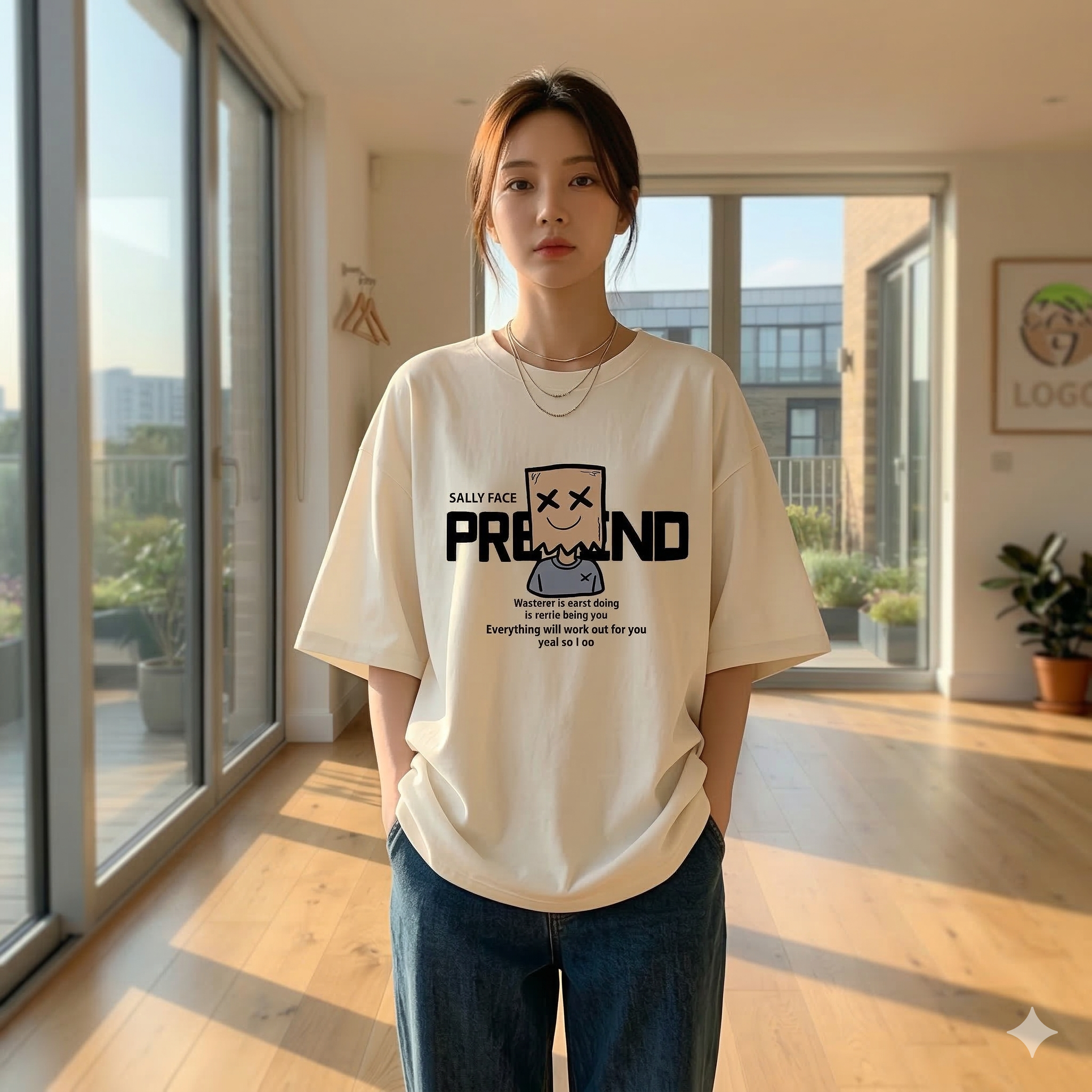 【ASister 小姊姊】AS0013#純棉上衣☆*面具人*中長版短袖T恤(8色 M-4XL)