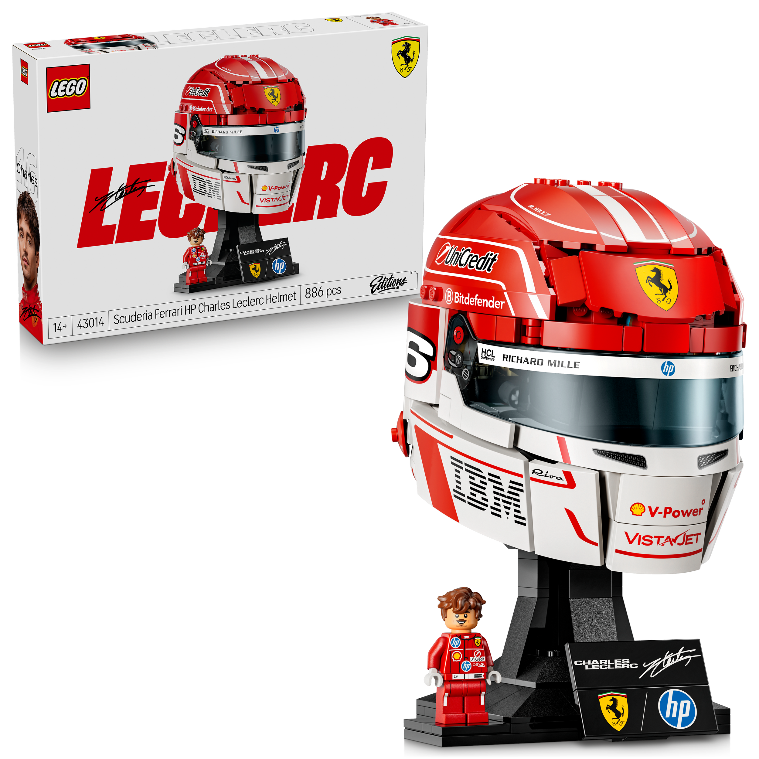 43014 Scuderia Ferrari HP Charles Leclerc 頭盔