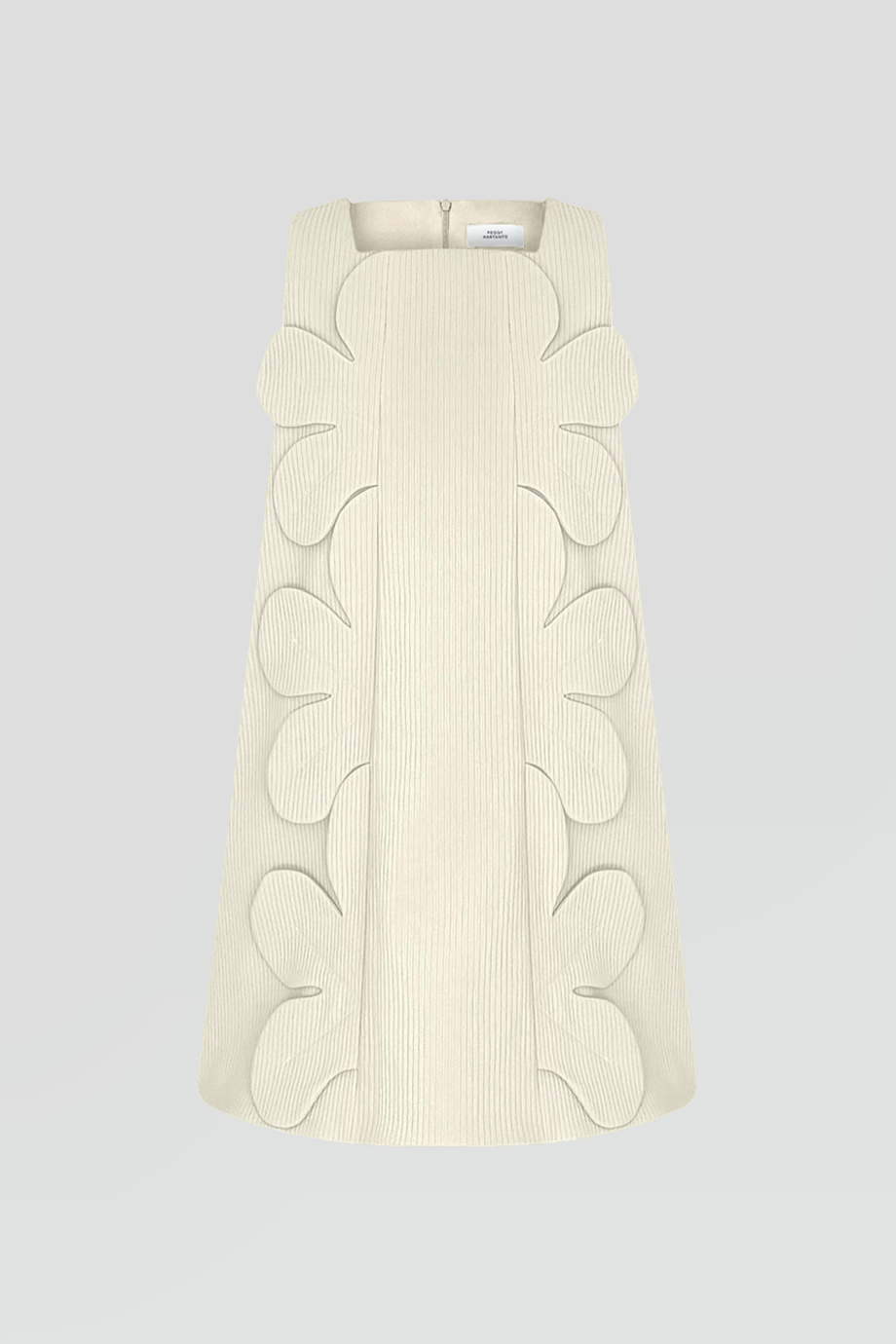 PEGGY HARTANTO｜SHIDA 花瓣直筒無袖短洋裝