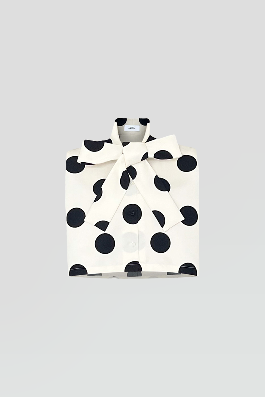 PEGGY HARTANTO｜FUGU 大圓點蝴蝶結襯衫