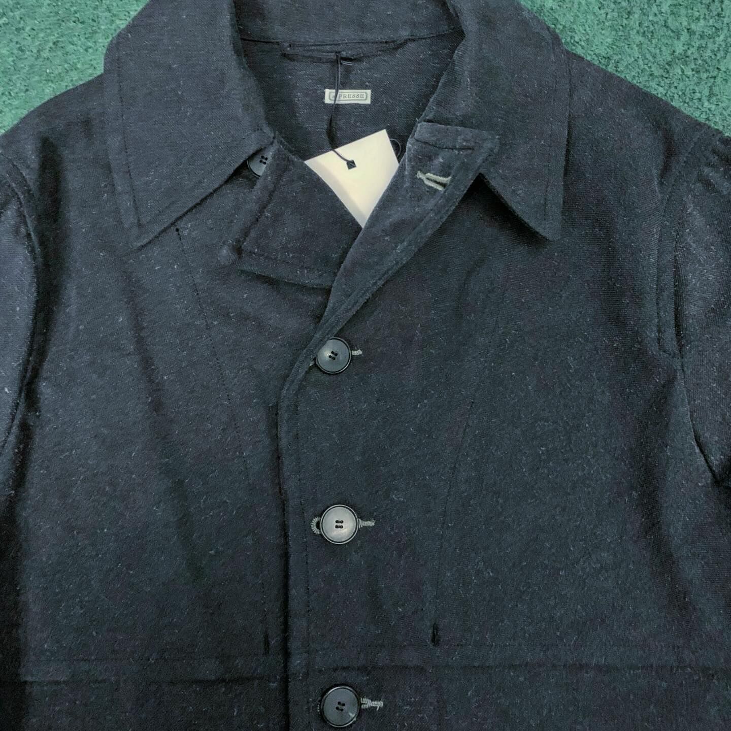 LAST SALE: A.PRESSE U.S.ARMY MACKINAW COAT (COTTON/SILK) - D.NAVY SIZE 3 PRE ORDER ITEM (預訂中)