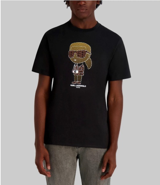 [S] KARL LAGERFELD BLACK TEXTURED KARL WITH KL BLAZER AND SUNGLASSES, LM5G2200-BLK (SKL1417)