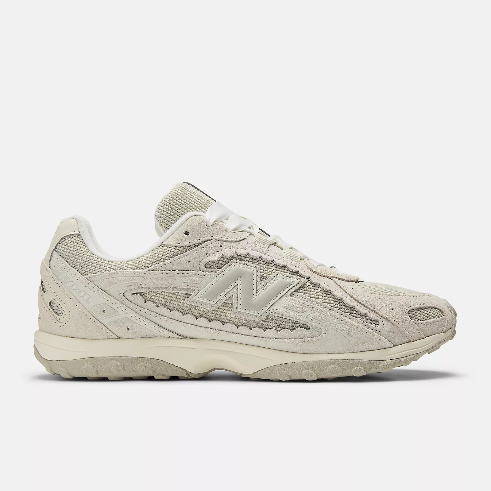 NEW BALANCE 休閒鞋 NB 204L 淺卡其 小花邊 緞帶 麂皮 復古 男女 U204L2SZ