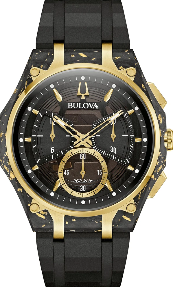 萬年鐘錶 - BULOVA 寶路華 Curv 系列 150 週年紀念特別版纖薄錶殼貼合手腕輪廓男錶 98A328 錶徑 44MM