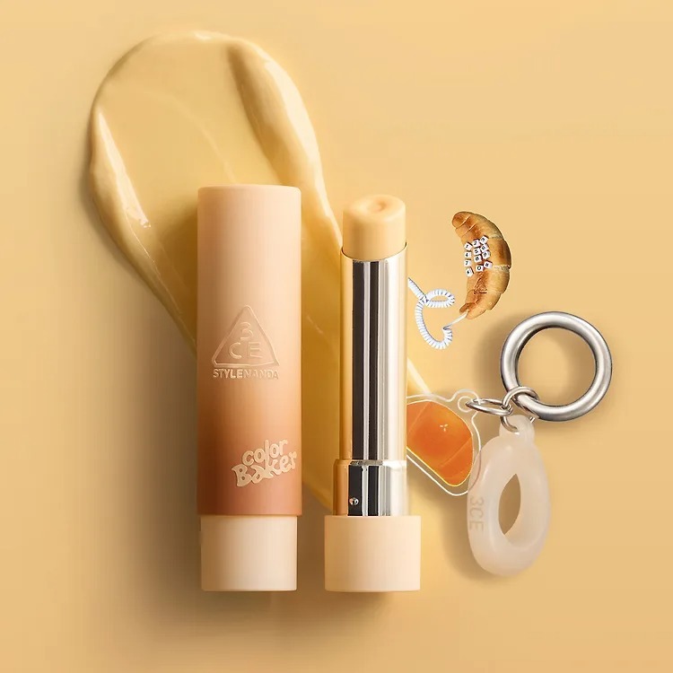 3CE Glazy Lip Glow (贈送鹽麵包鎖匙扣)