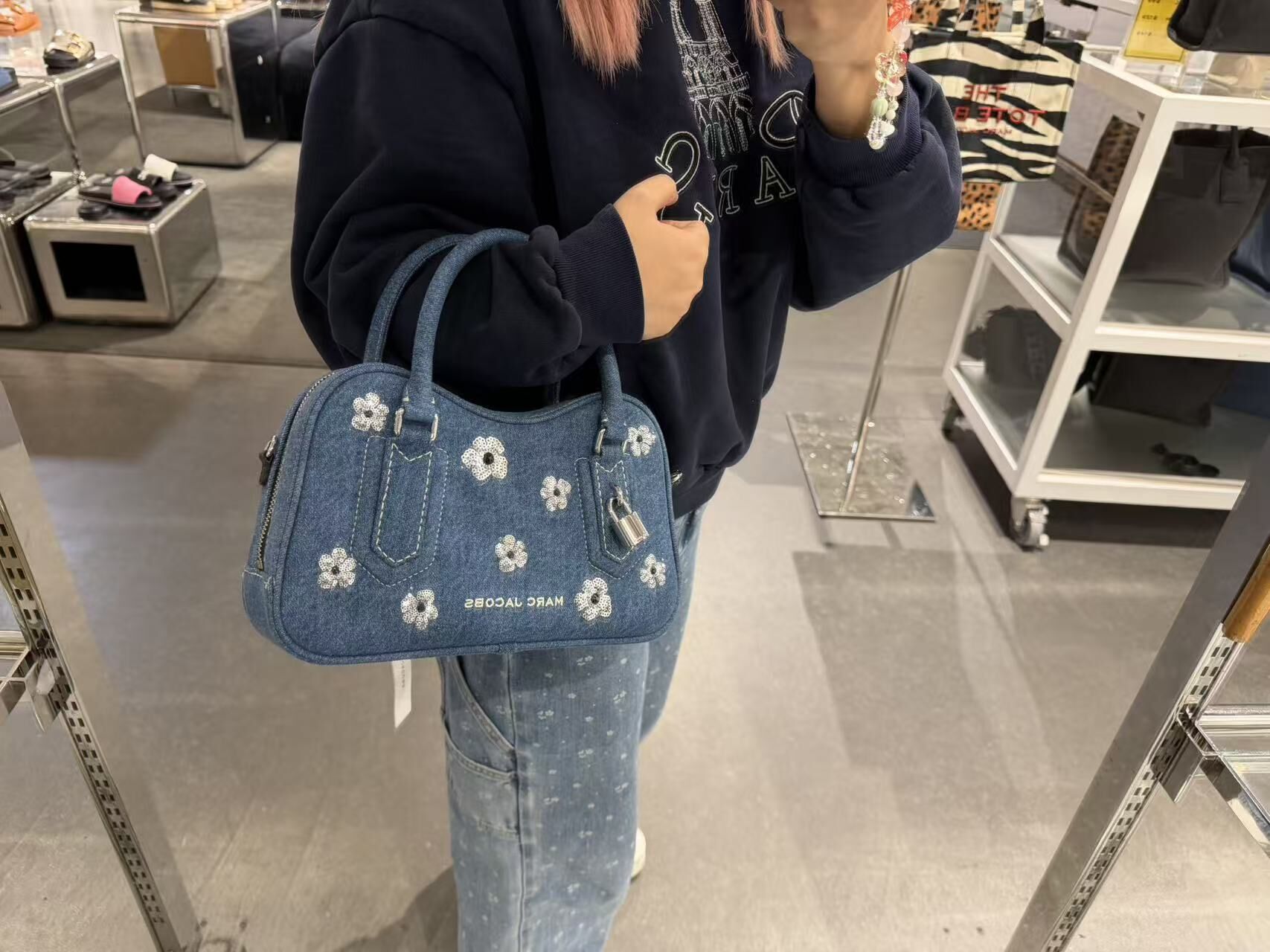 【直播】Marc Jacobs LX031203 牛仔花卉包包系列