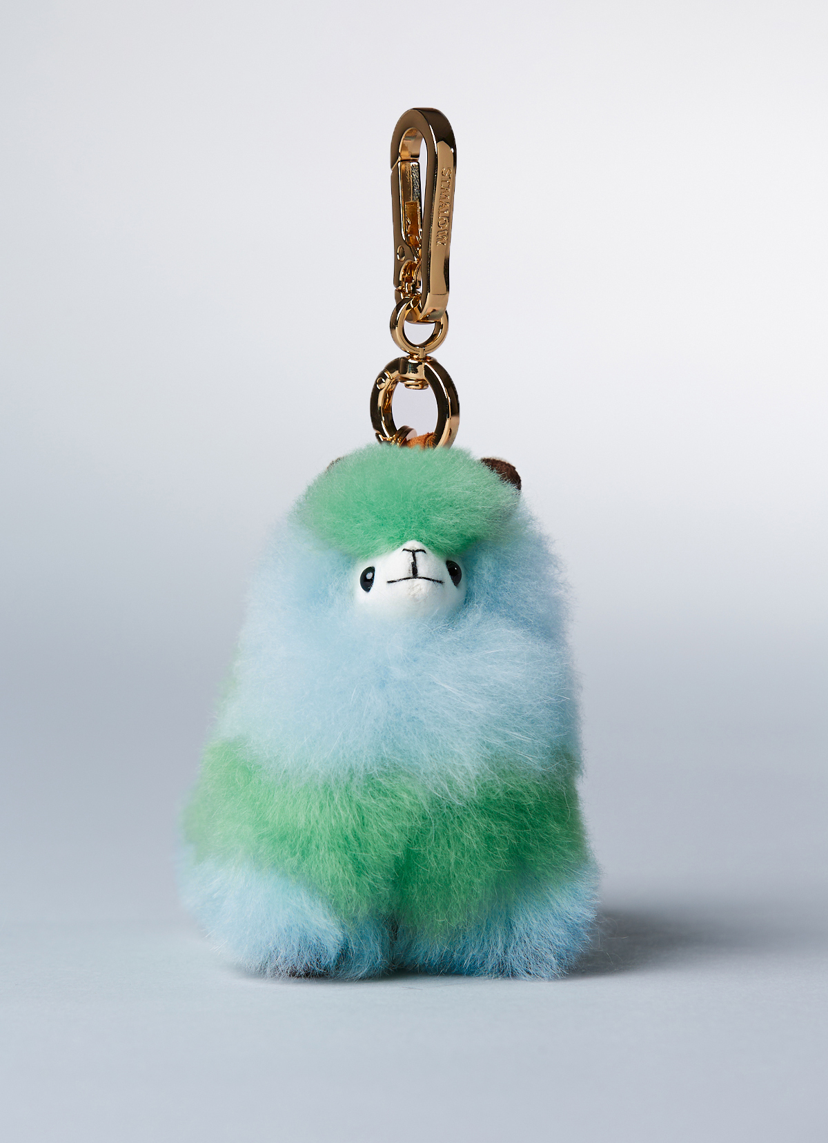 ST.MALO 秘魯工匠手工天然羊駝毛娃娃鑰匙圈11CM-2699CB-幻日叢林