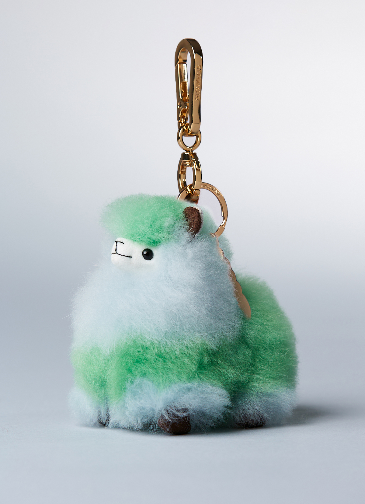 ST.MALO 秘魯工匠手工天然羊駝毛娃娃鑰匙圈11CM-2699CB-幻日叢林