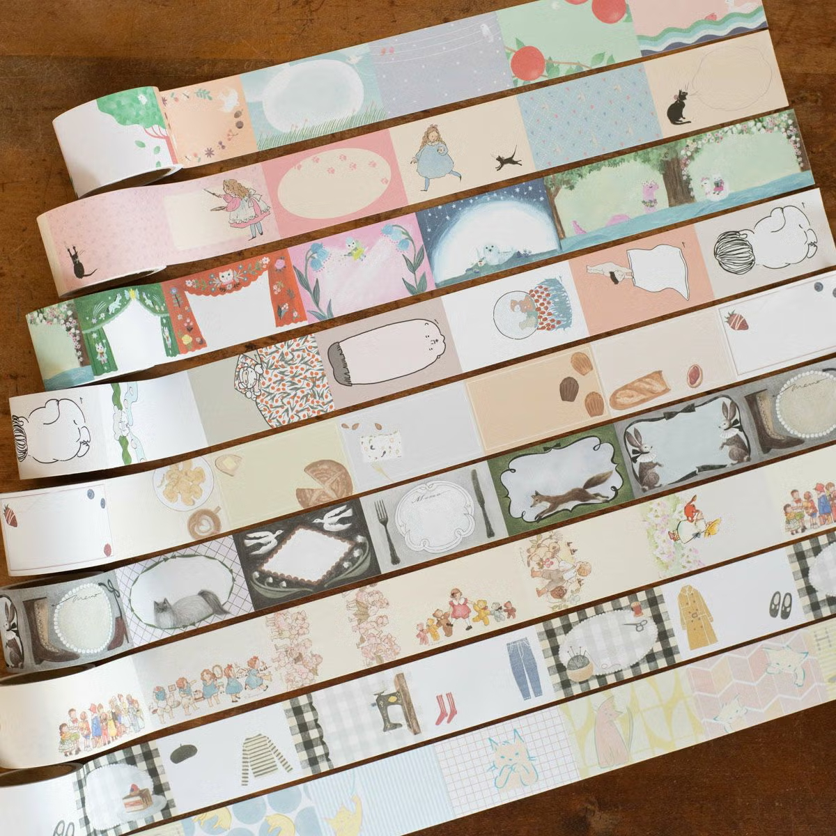 捲式便利貼 | ナガキパーマ「各種模樣」 / 手紙社 / JAPAN