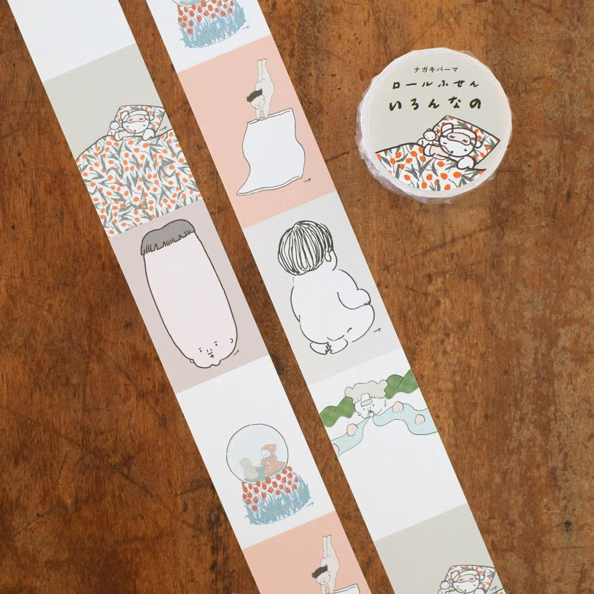 捲式便利貼 | ナガキパーマ「各種模樣」 / 手紙社 / JAPAN