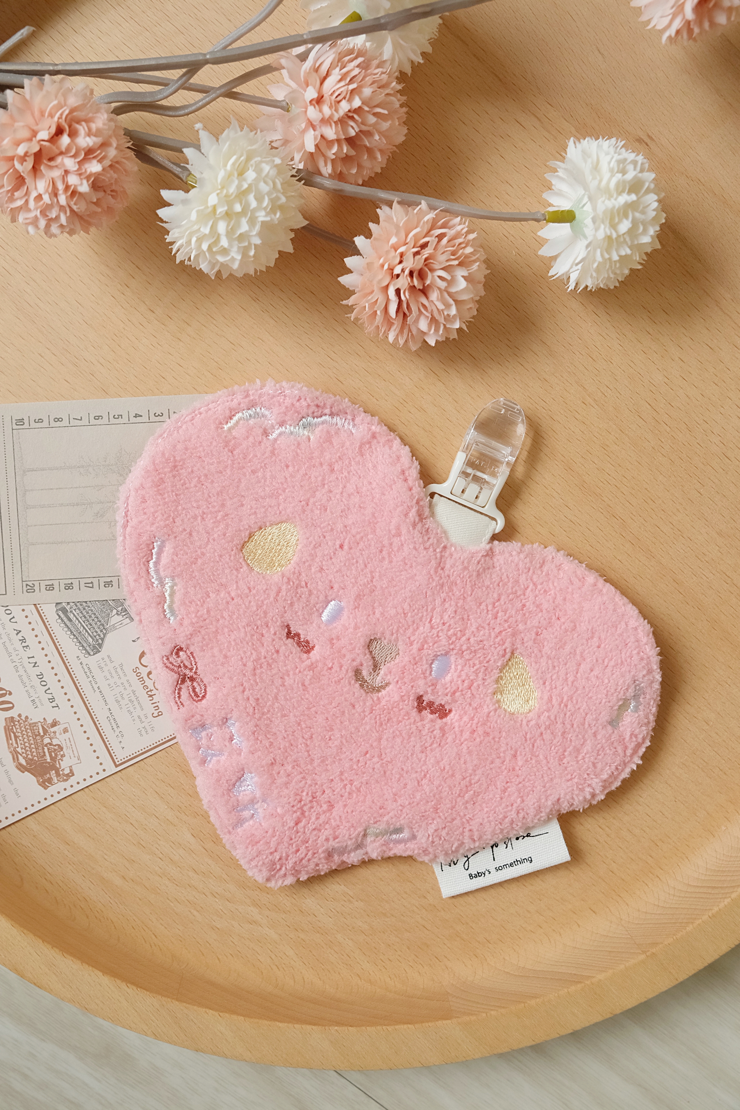 Hi Y.P store-訂製手帕夾-獨家設計-小狗心心