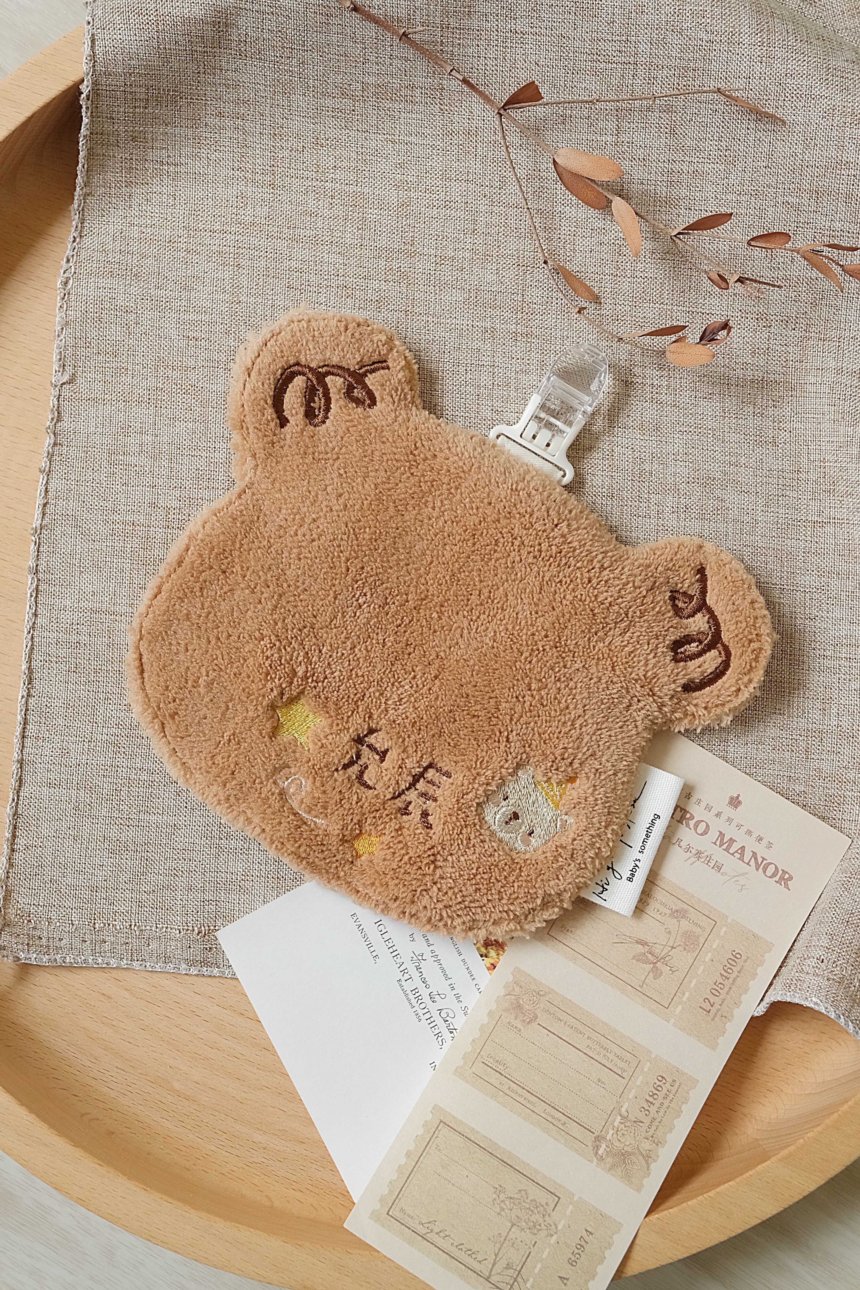 Hi Y.P store-訂製手帕夾-獨家設計-派對小熊