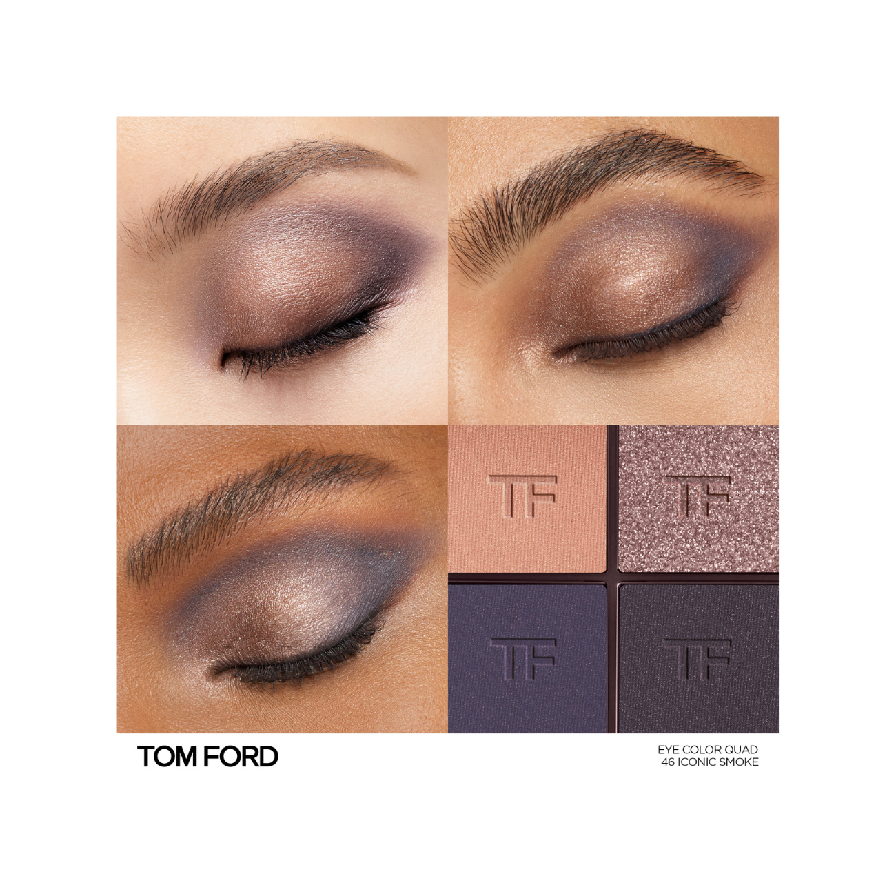TOM FORD BEAUTY 高級定制四色眼影盤 #46 ICONIC SMOKE
