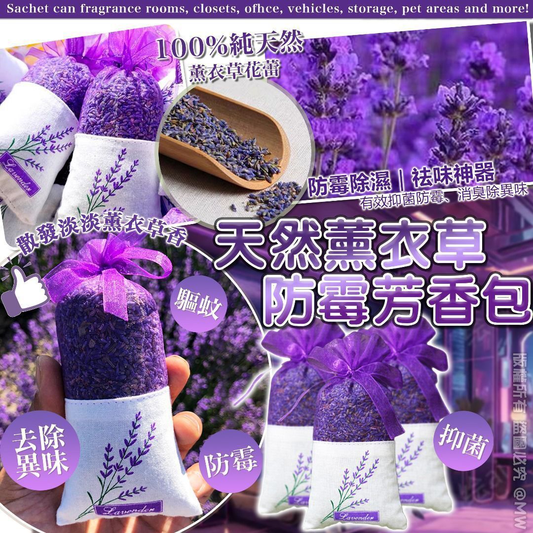 【UB9104】 天然薰衣草防霉芳香包 (1套5個)