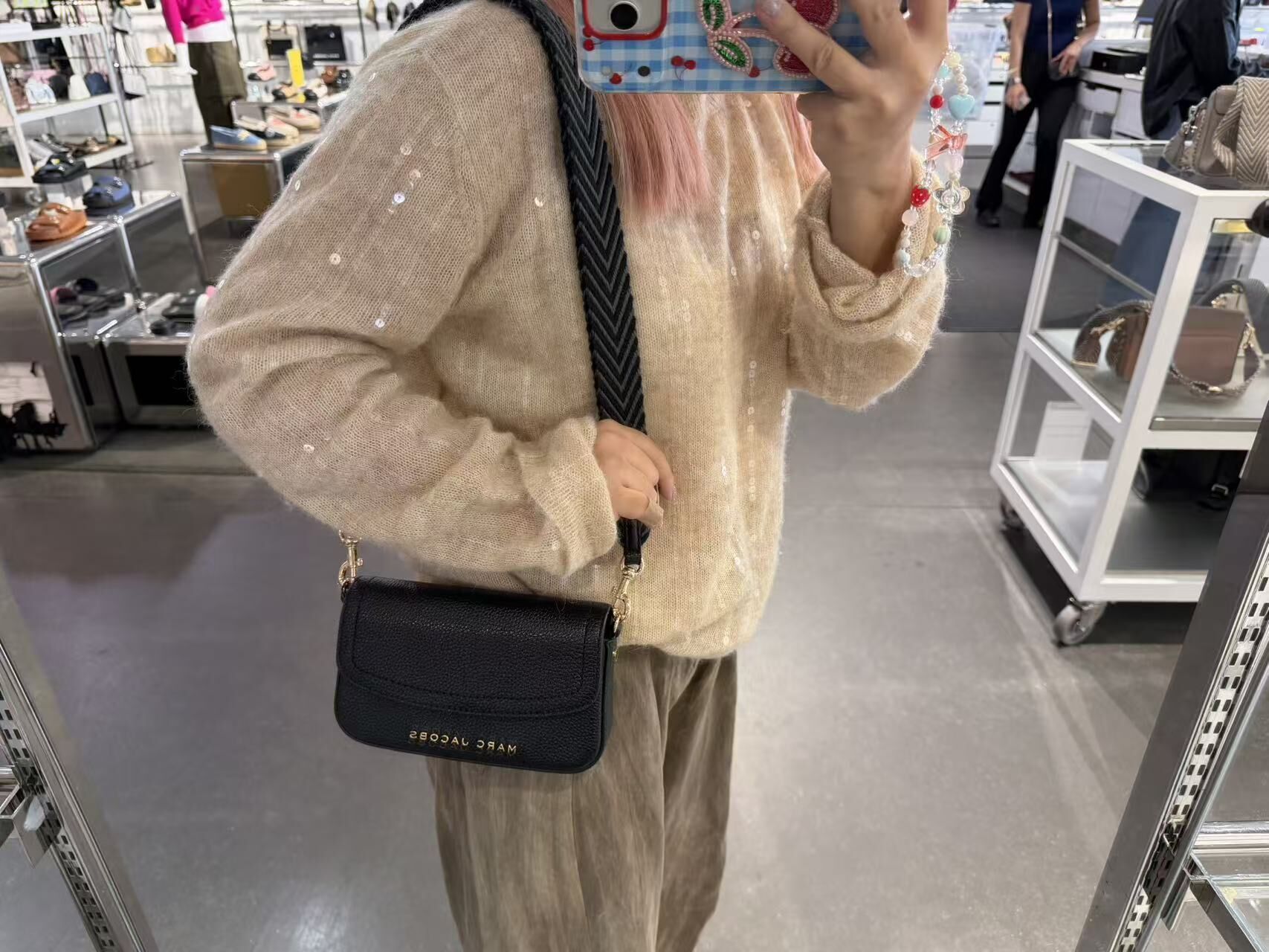 【直播】Marc Jacobs LX031205 荔枝紋斜孭包