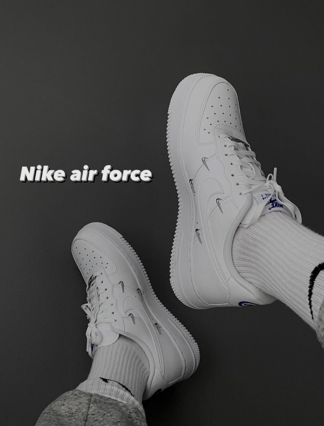 <全網斷貨😳>NIKE AIR FORCE 1 泫雅同款✨ 全白 經典小銀鉤