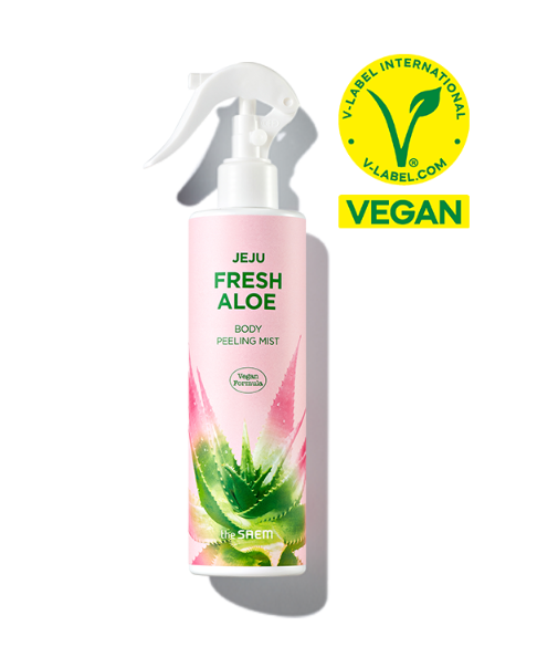 The Saem 🌵濟州島蘆薈身體磨砂去角質噴霧🌵  JEJU FRESH ALOE BODY PEELING MIST 300ML