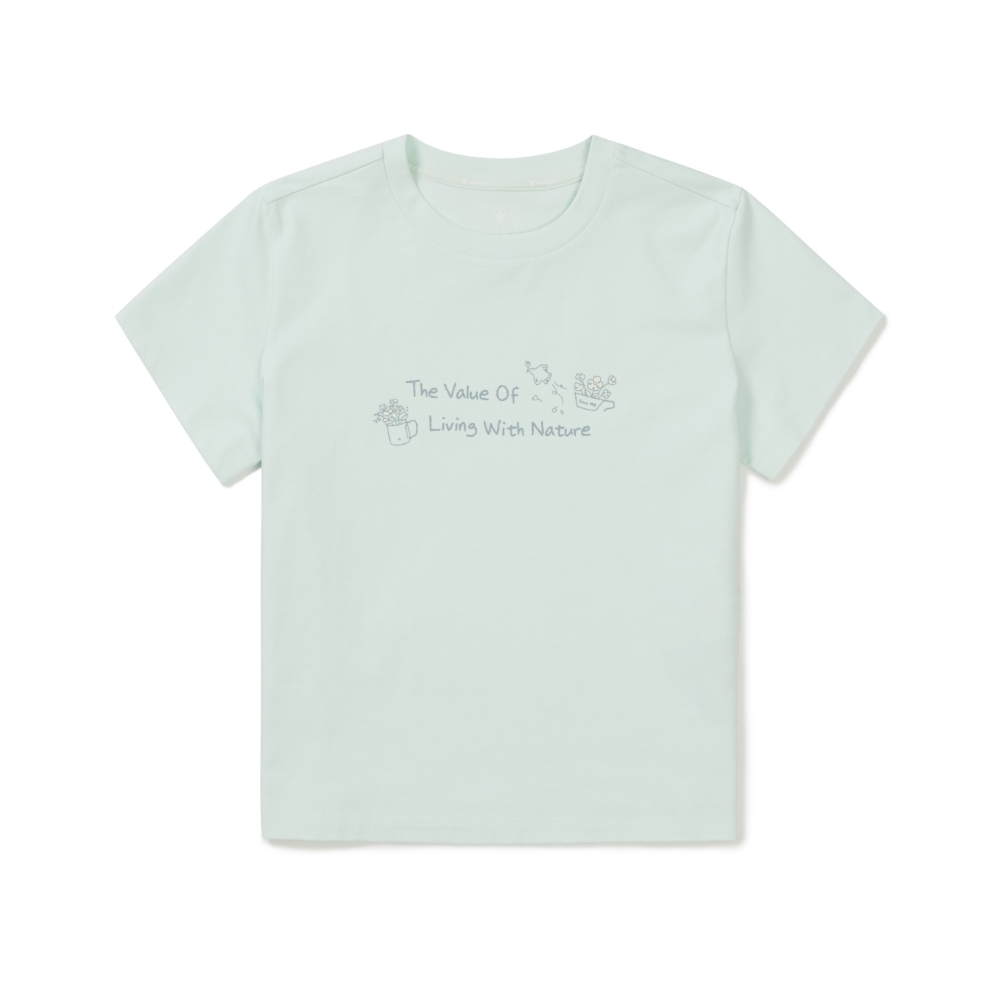 Snow Peak AeroCool 女款短版字母印花短袖上衣 S26MWF-TS25