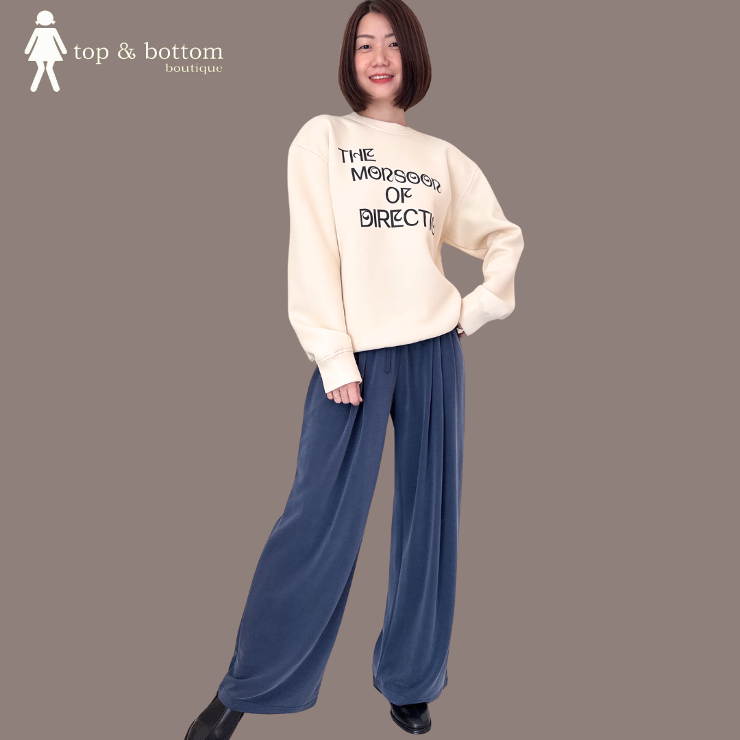 LONG SLEEVE NEOPRENE WORDING SWEATS