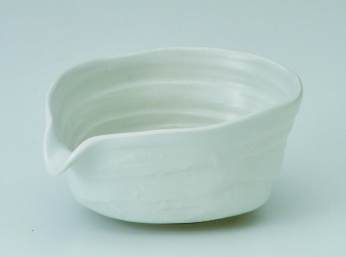 日本製 湯冷碗 片口抹茶碗 白色