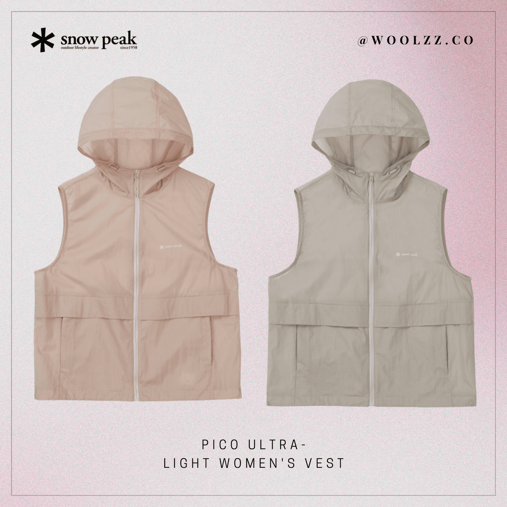 Snow Peak Pico 超輕量女款背心 S26MWT-VE71