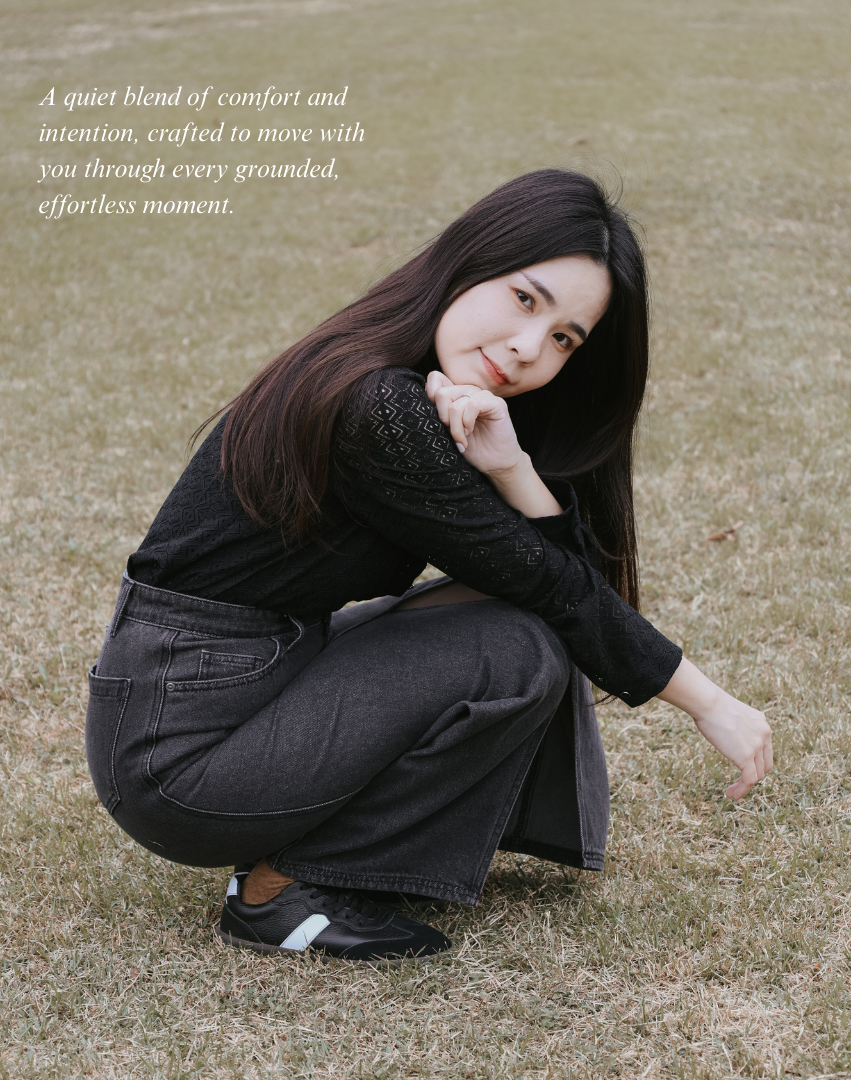 Sanly Joy 格里安TOGO白色德訓鞋 女生日常穿搭展示