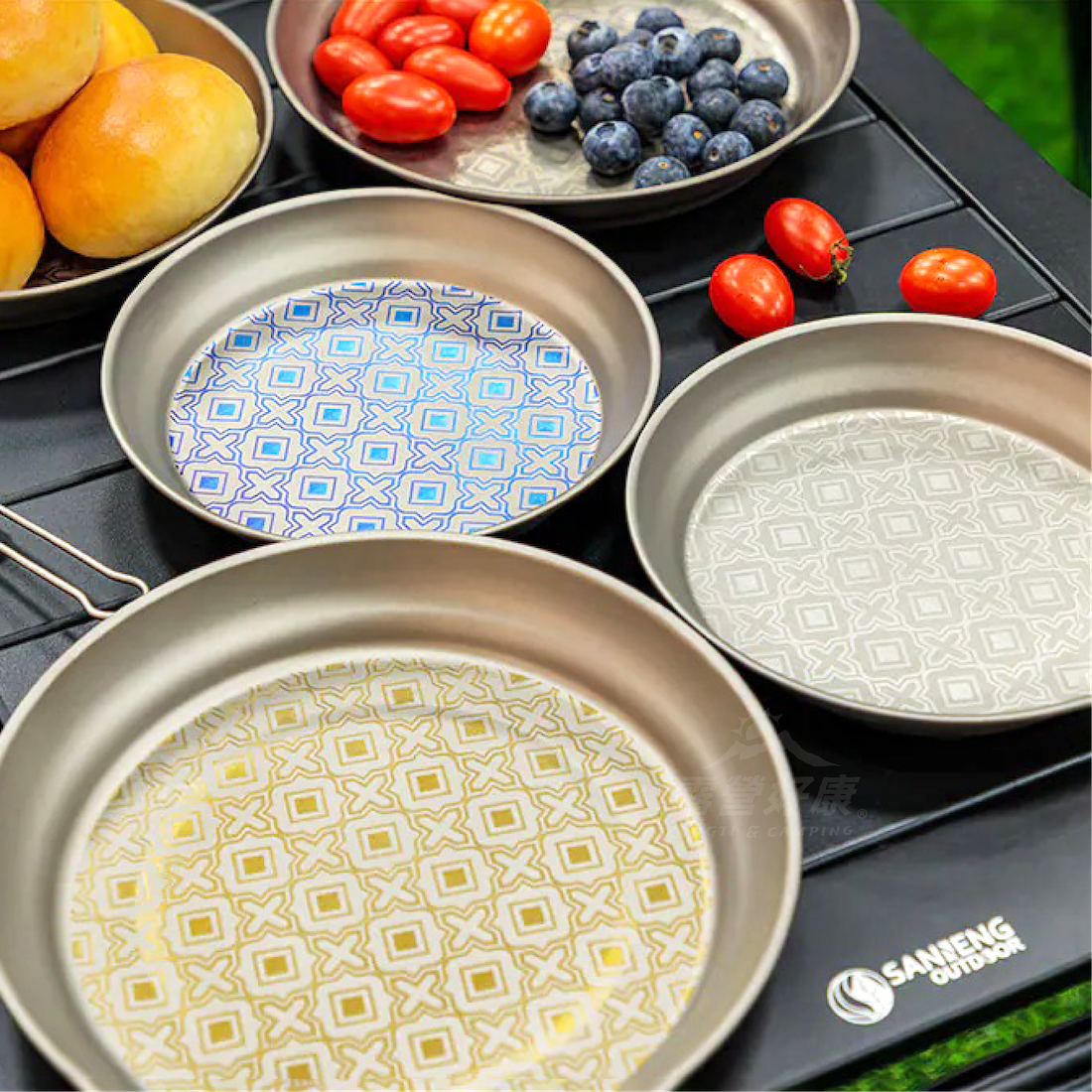 【SANNENG】純鈦窗花餐盤 AF12