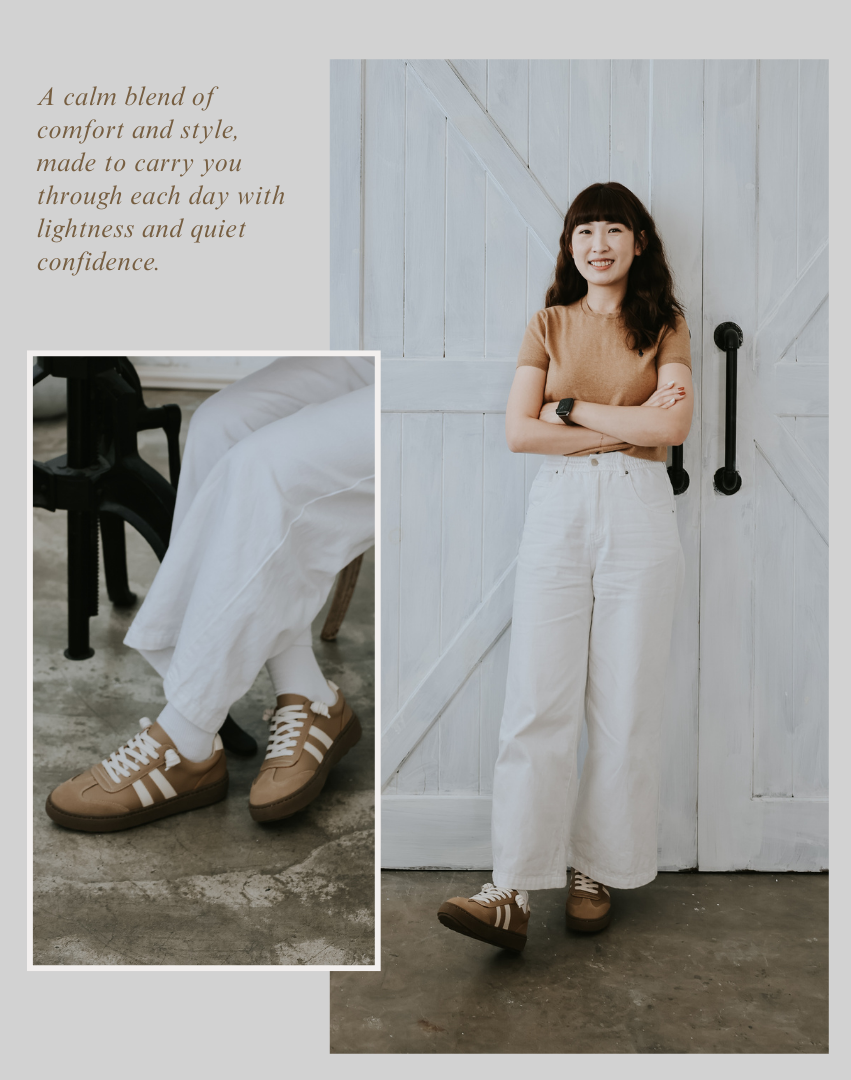 Sanly Joy 索琳厚底德訓鞋 女生居家休閒穿搭展示