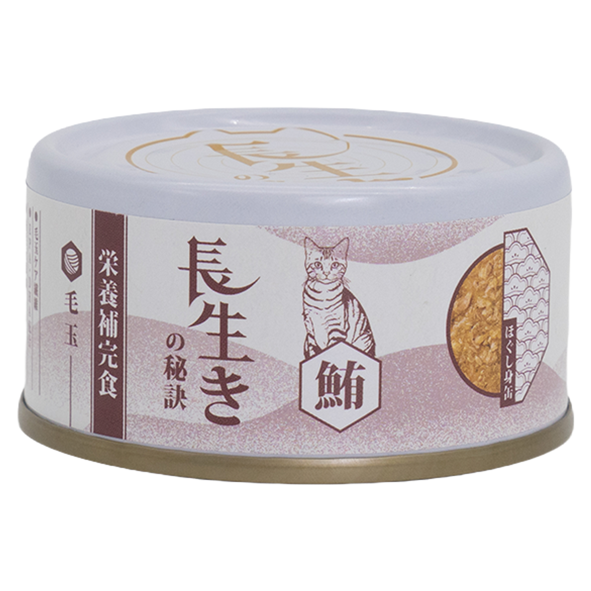 長生の秘訣 貓罐頭．肉汁湯罐  吞拿魚 80g(去毛球)