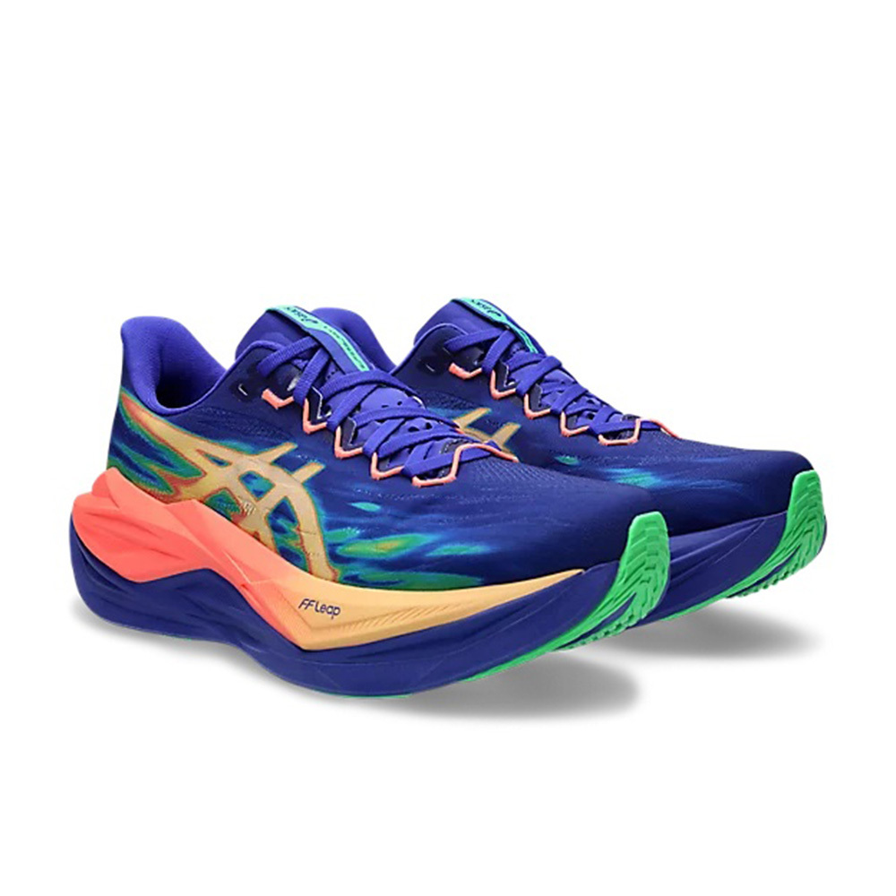 Asics Superblast 3 藍橘 彈性 透氣 緩震 彈力 慢跑鞋 男女鞋 1013A177-400