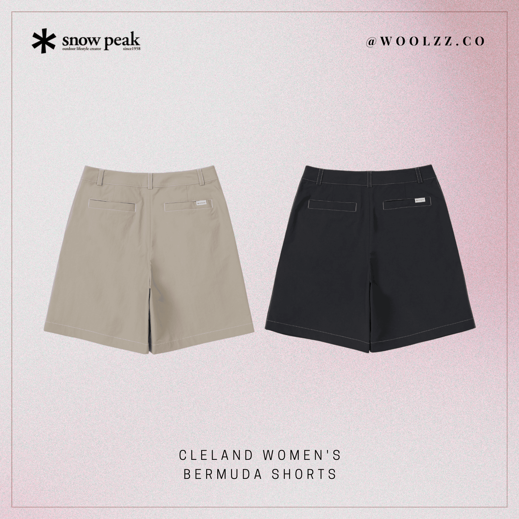Snow Peak Cleland 女款百慕達短褲 S26MWD-HP15