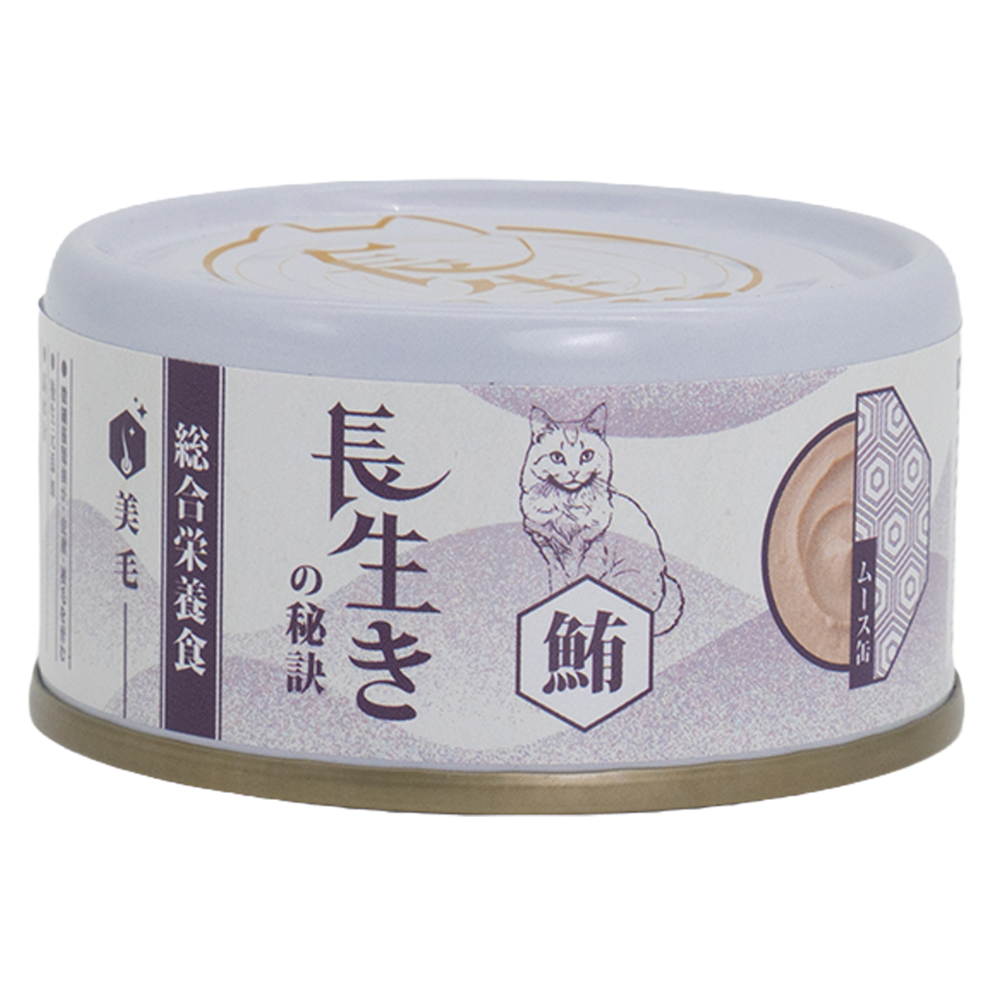 長生の秘訣 貓罐頭．慕絲主食罐   吞拿魚 80g(美毛)