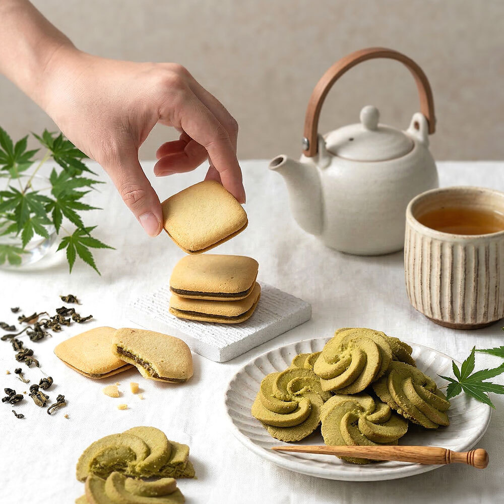 職人手作｜恬雅清香茶餅乾 12入