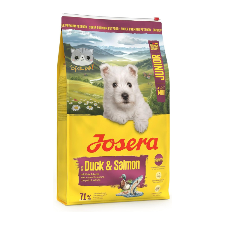 Josera德寵 Mini Junior 鴨肉+三文魚 幼犬糧 (細粒) 10kg