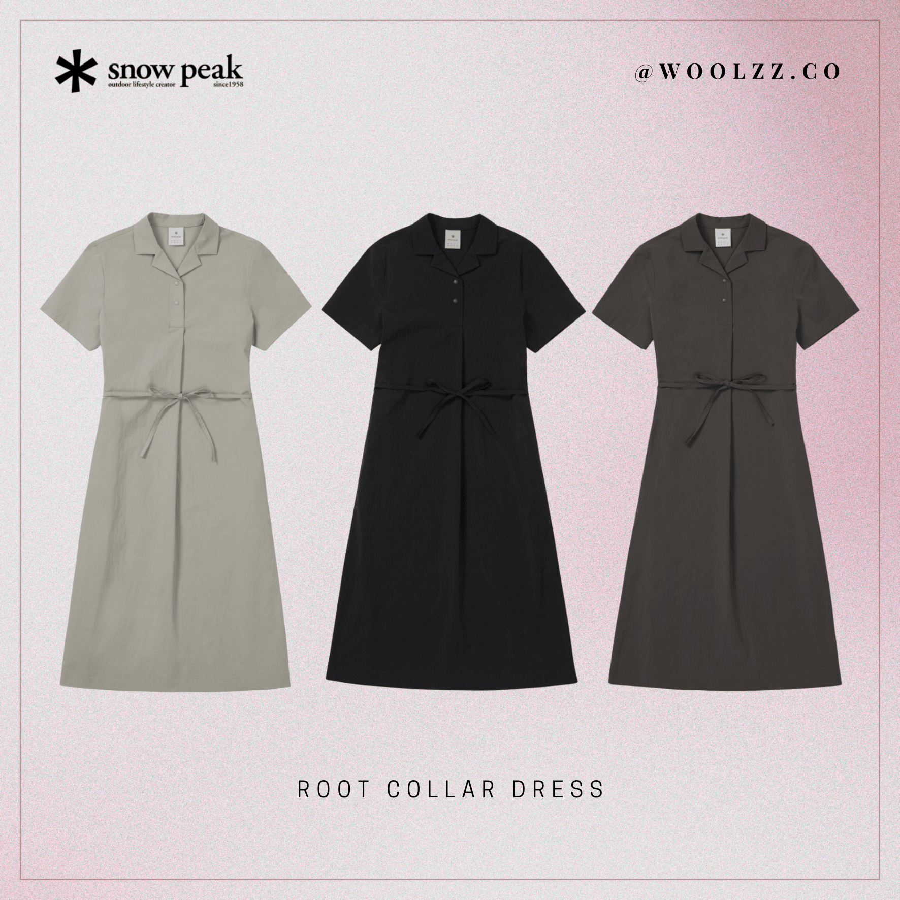 Snow Peak Root 翻領洋裝 S26MWR-OP61