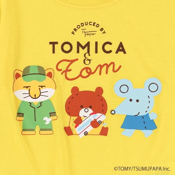 日本TOMICA繪本小熊兒童短袖T