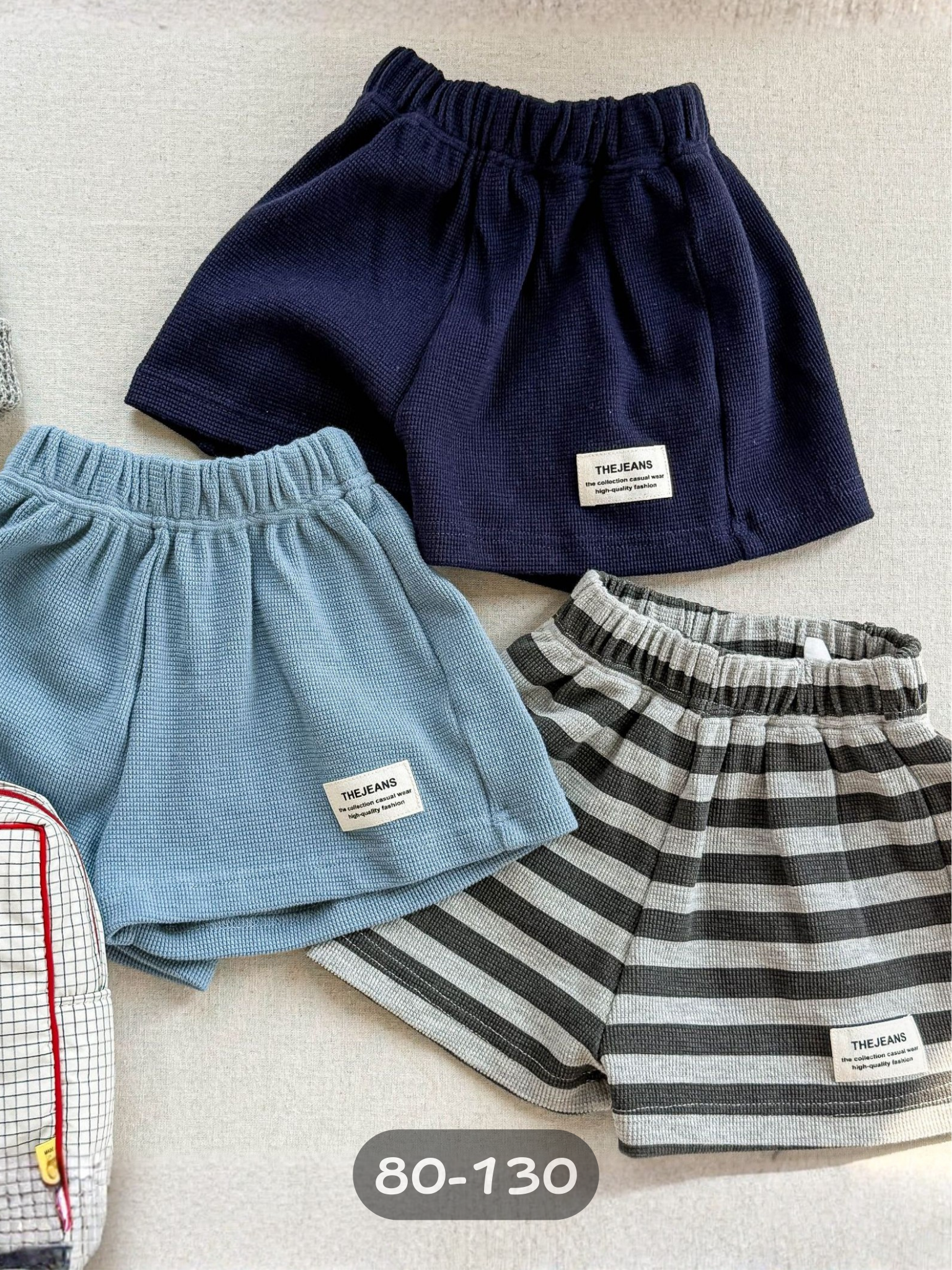 軟棉小布標短褲