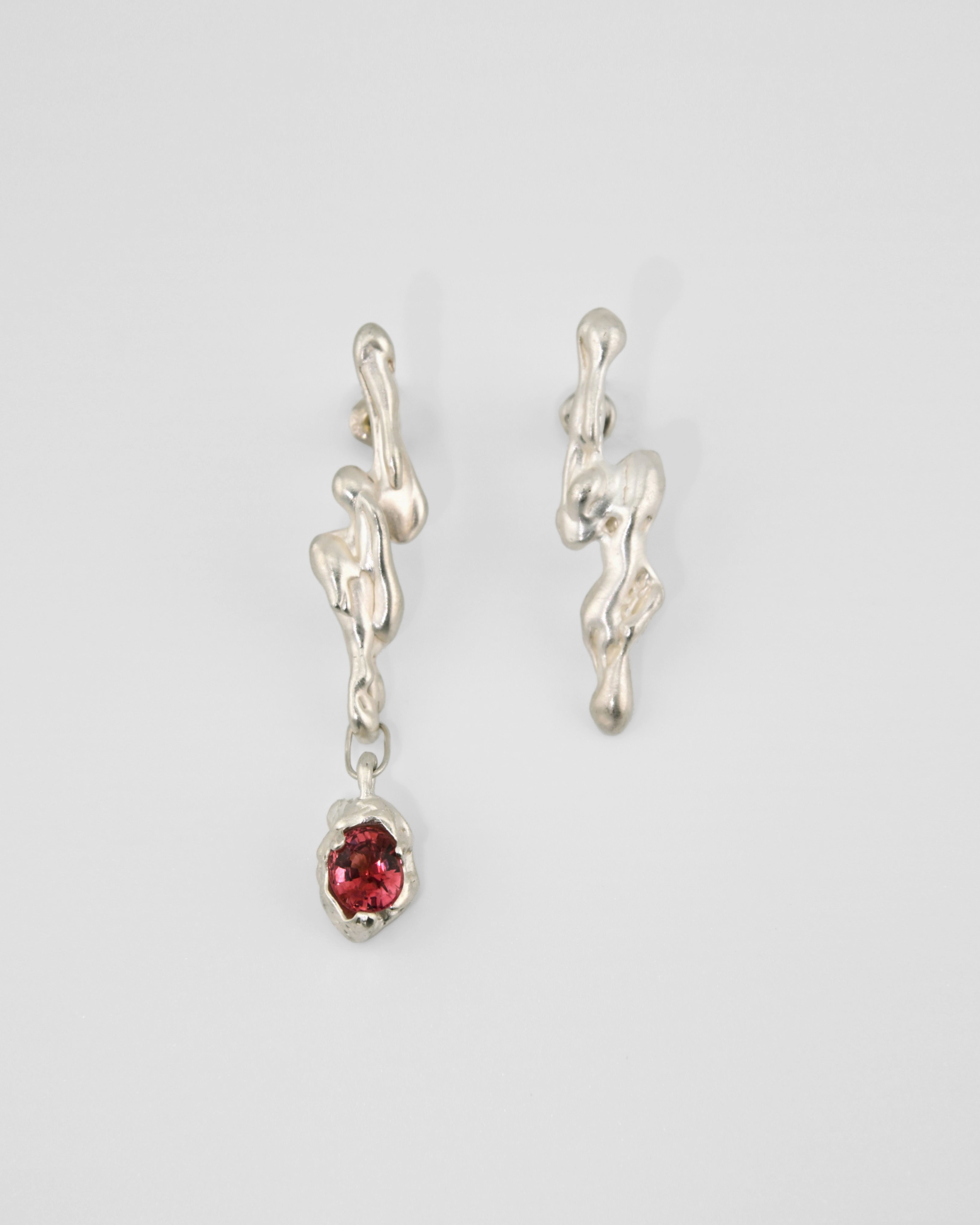 livvvvil 汨 08 Earrings (粉紅碧璽)