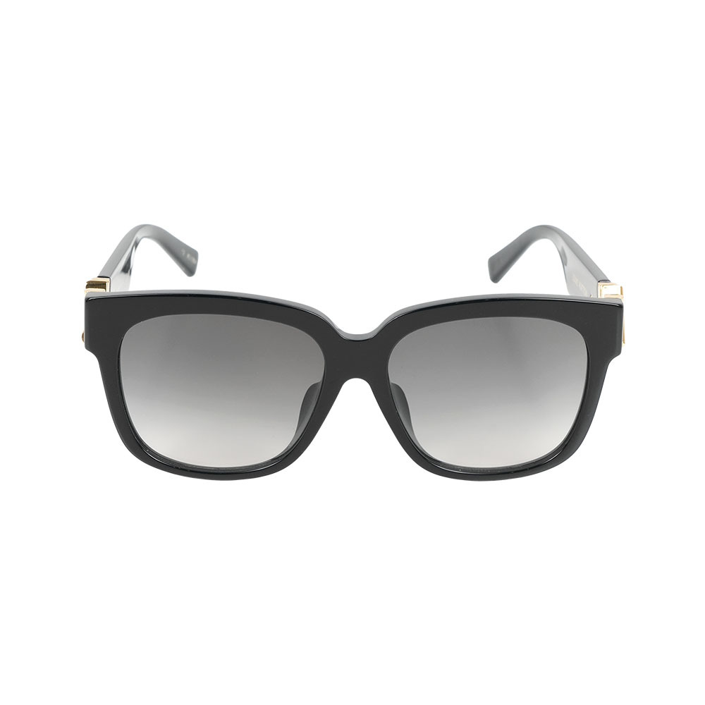 【Louis Vuitton】LV-GO14 金色標誌粗方框太陽眼鏡/墨鏡(黑色)