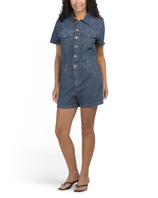 【預購】LEVIS H031117 牛仔連身短褲