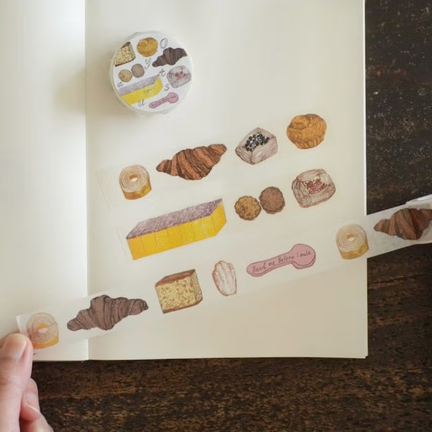 いのうえ彩「Oyatsu」紙膠帶 / 手紙社 / JAPAN