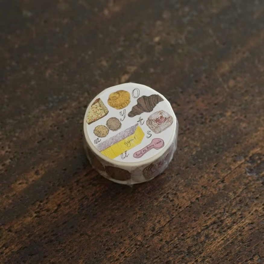 いのうえ彩「Oyatsu」紙膠帶 / 手紙社 / JAPAN