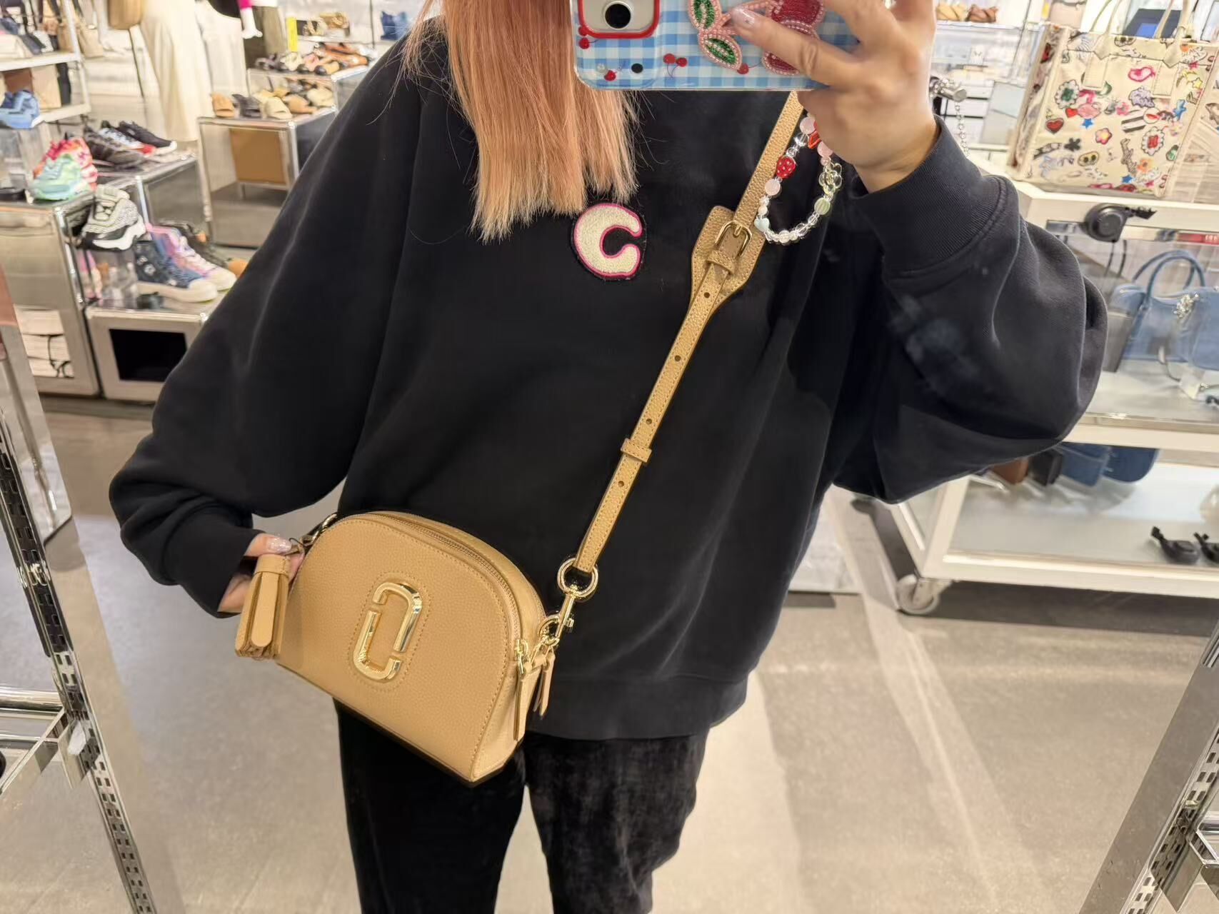 【直播】Marc Jacobs LX031209 荔枝紋半月包