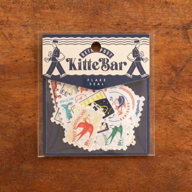 和紙貼紙包｜オビワン レトロ郵便「KitteBar」/ 手紙社 / JAPAN