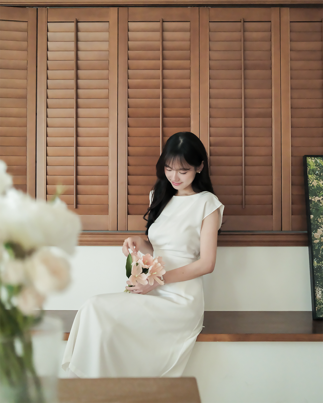 Grace極簡優雅收腰洋裝 ( 2 colors )