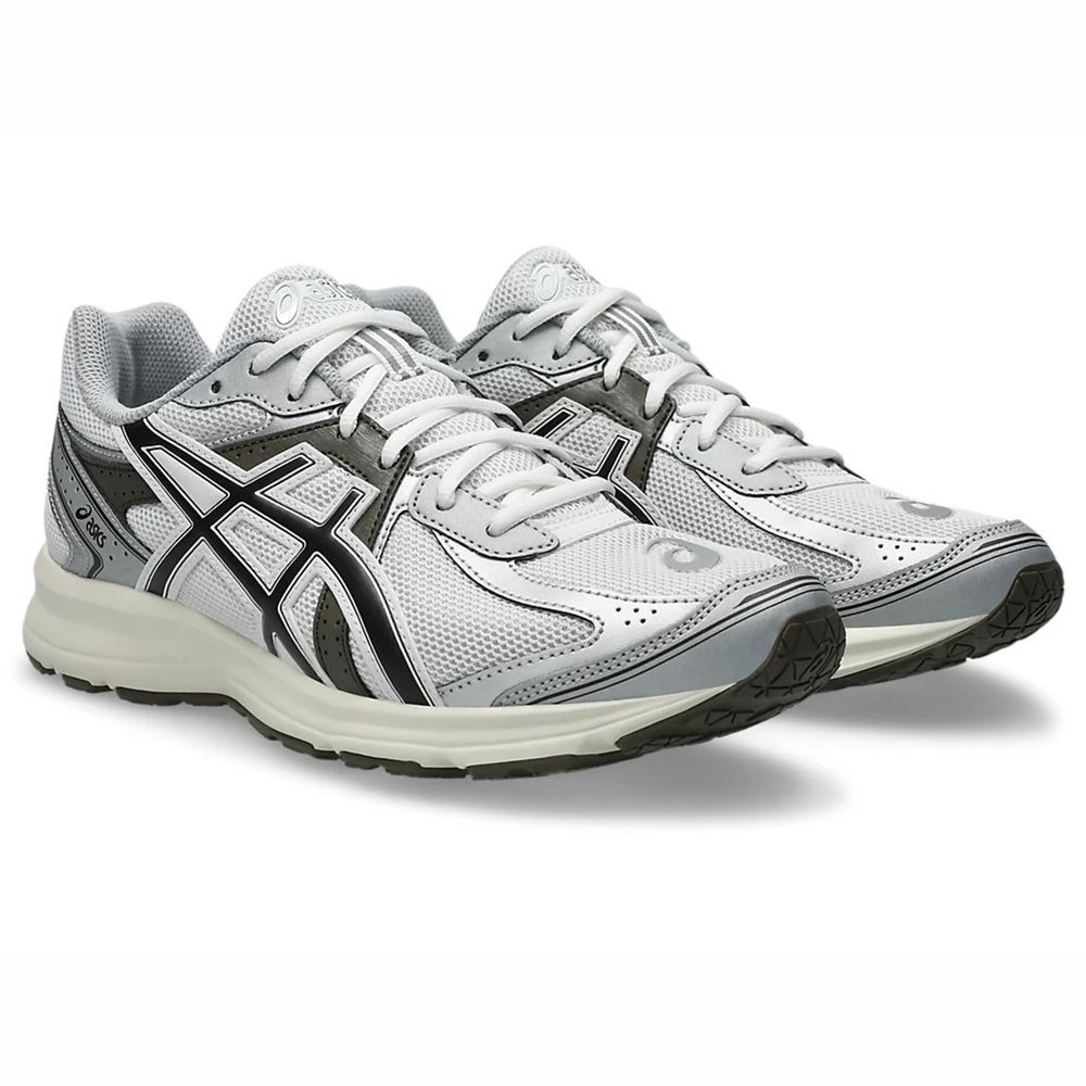 ASICS 慢跑鞋 JOG 100S 白咖啡 復古鞋 男 1203A741104