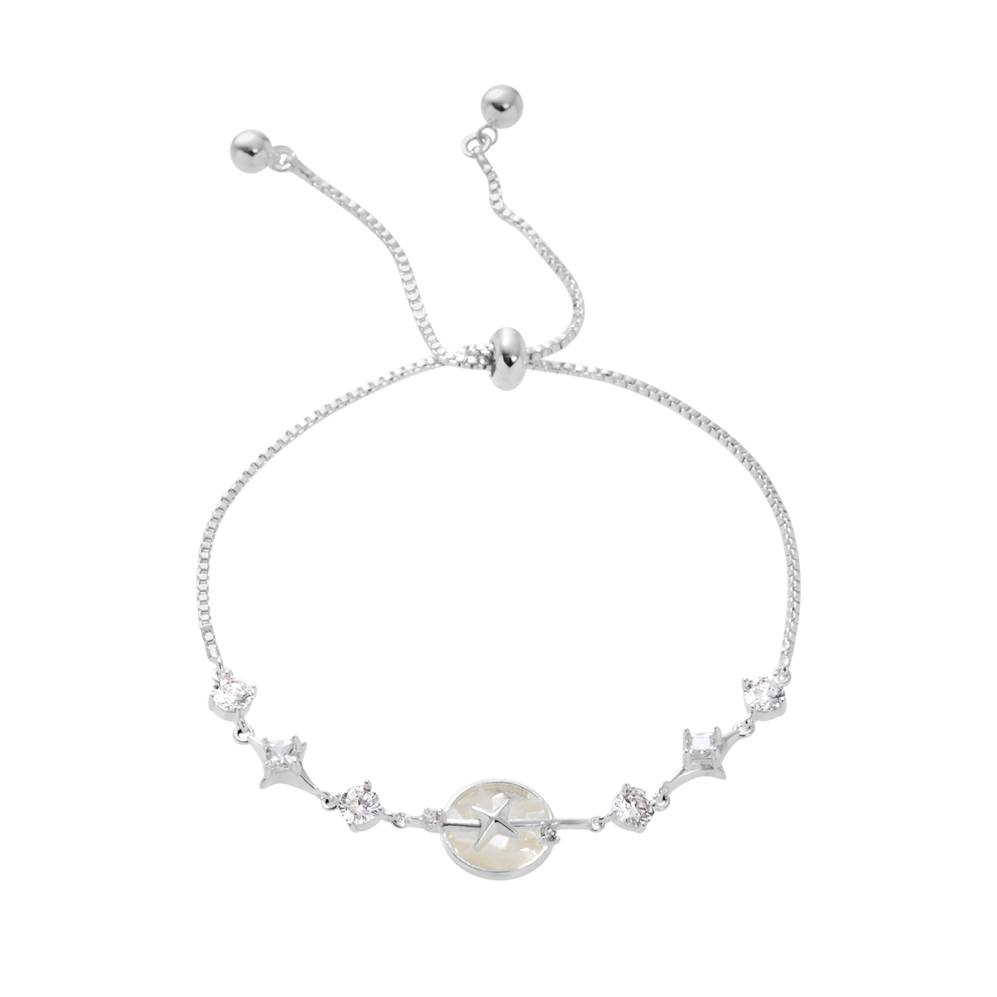 星星,鑽,調節鏈,手鍊,平價飾品